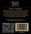 2010 Roza Ridge Petit Verdot Back