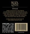 2010 Roza Ridge Syrah Back