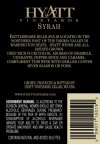 2010 Syrah Back